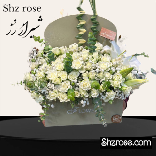 باکس گل رز مینی و لیلیوم