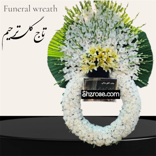 تاج گل یک طبقه حلقه‌ای کد 32