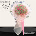 دسته گل بزرگ رز و عروس